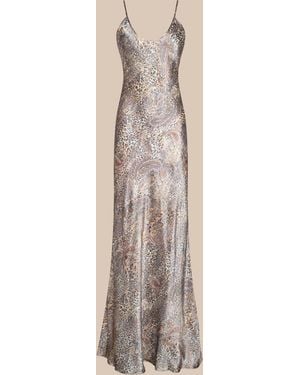 L'Agence Charmaine Silk Gown - Natural