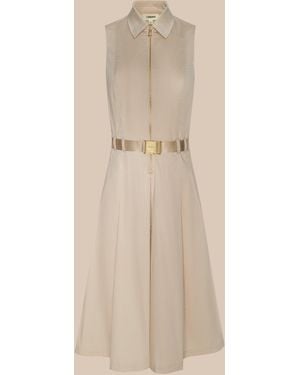 L'Agence Kylo Poplin Shirt Dress - Natural