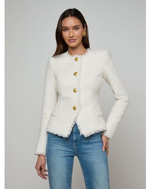 L'Agence Nerina Tweed Blazer - Natural