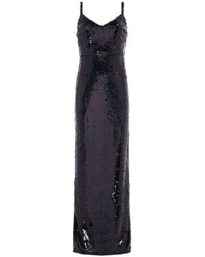 L'Agence Karma Sequin Maxi Dress - White