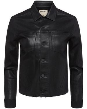 L'Agence Janelle Coated Jacket - Blue