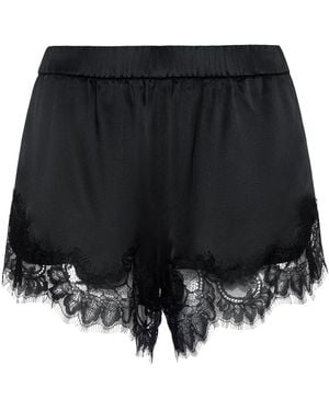 L'Agence 'Agence Joy Silk Lace Short - Black