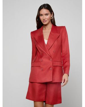 L'Agence Cambrie Oversized Blazer - Red