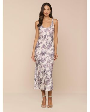 L'Agence Akiya Satin Maxi Dress - Neutre