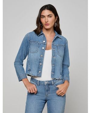 L'Agence Janelle Jean Jacket - Blue