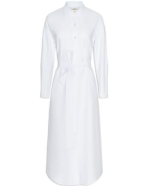 L'Agence Ridley Shirt Dress - White