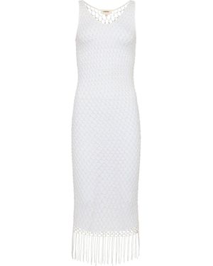 L'Agence 'Agence Angela Crochet Cover-Up Dress - Pink