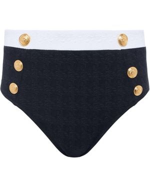 L'Agence 'Agence Vanessa High-Waisted Bikini Bottom - White