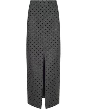 L'Agence Maceline Maxi Skirt - Grey