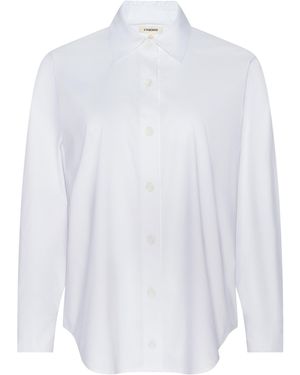 L'Agence Rylie Poplin Shirt - White
