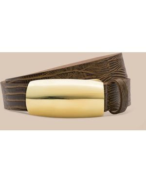 L'Agence 'Agence Marlowe Leather Belt - Natural
