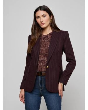 L'Agence Sheila Longline Blazer - Purple
