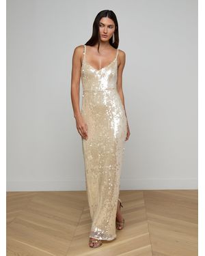 L'Agence Karma Sequin Maxi Dress - Multicolor