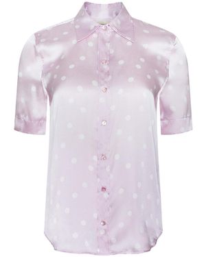 L'Agence 'Agence Ellah Silk Blouse Top - White
