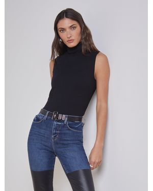 L'Agence Ceci Sleeveless Turtleneck - Blue
