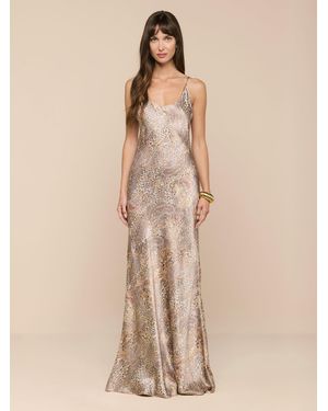 L'Agence Charmaine Silk Gown - Neutre