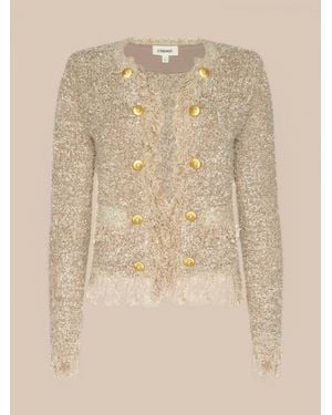 L'Agence Mireille Fringe Cardigan - Natural