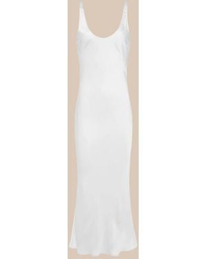 L'Agence Akiya Satin Maxi Dress - Natural