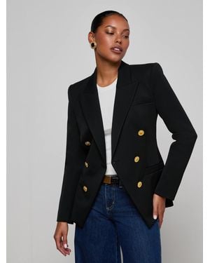 L'Agence Kyomi Double-Breasted Blazer - Blue