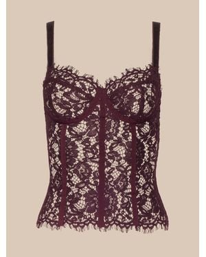 L'Agence Jenny Lace Bustier - Purple