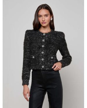 L'Agence Una Knit Cardigan - Black