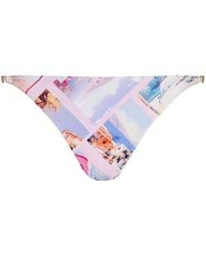 L'Agence String Bikini Bottom - White