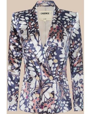 L'Agence Sena Silk Blazer - Natural