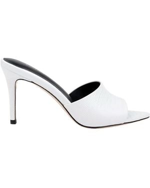 L'Agence Lolita Leather Open-Toe Mule - Natural