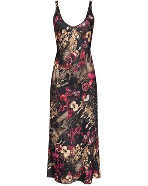 L'Agence Akiya Satin Maxi Dress - Red