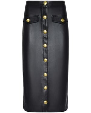 L'Agence Milann Vegan Leather Skirt - Multicolor