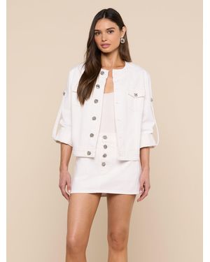 L'Agence Anouk Jean Jacket - White
