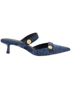 L'Agence Gilliane Denim Mule - Blue