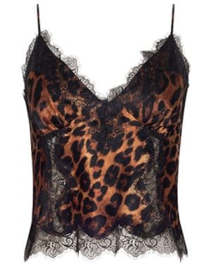L'Agence 'Agence Kimber Silk Lace Camisole - Black
