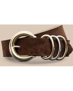 L'Agence 'Agence Tobar Suede Belt - Brown
