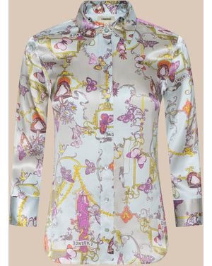 L'Agence 'Agence Dani Silk Blouse Top - Blue