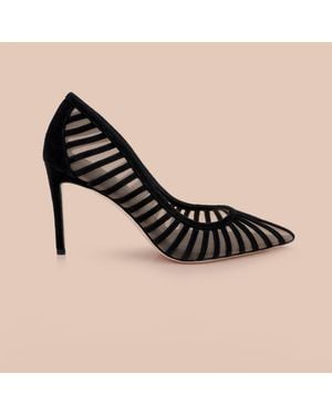 L'Agence Lenox Mesh Pump - Natural
