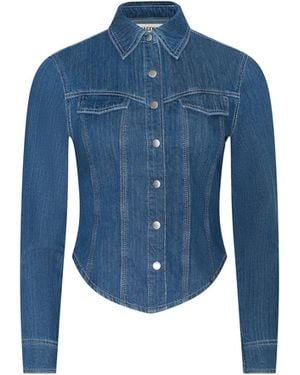 L'Agence Louis Fitted Shirt - Blue