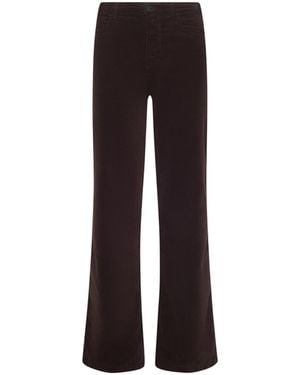 L'Agence Scottie Velvet Wide-Leg Jean - Multicolour