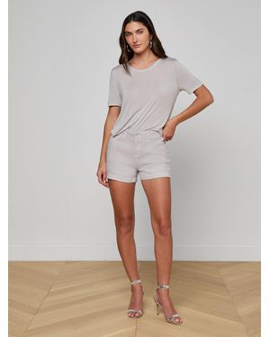 L'Agence Gina Linen Short - Grey