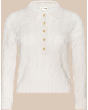 L'Agence 'Agence Airy Cable Knit Jumper - Natural