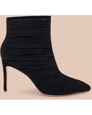 L'Agence Fulton Mesh Bootie - Black
