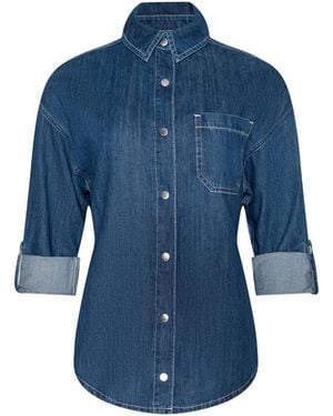 L'Agence Jorah Oversized Shirt - Blue