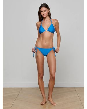 L'Agence Bas De Bikini Ficelle Britt, Bleu Capri - Multicolore
