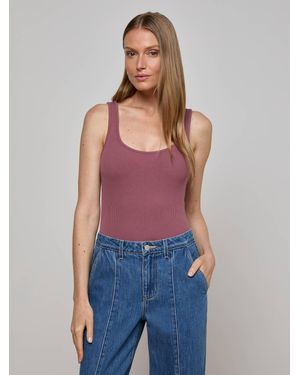 L'Agence Nica Scoopneck Bodysuit - Blue