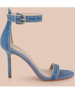 L'Agence Gisele Denim Sandal - Blue