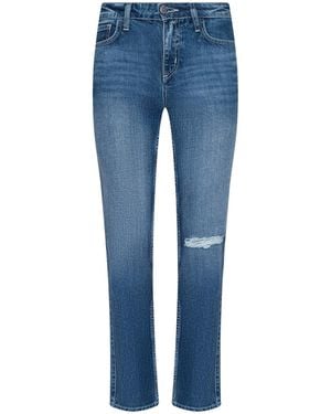 L'Agence Nevia Slouchy Straight-Leg Jean - Blue