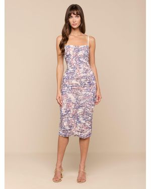 L'Agence Caprice Midi Dress - Pink