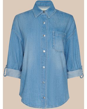 L'Agence Jorah Oversized Shirt - Blue