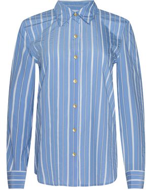 L'Agence Ellery Poplin Shirt - Blue