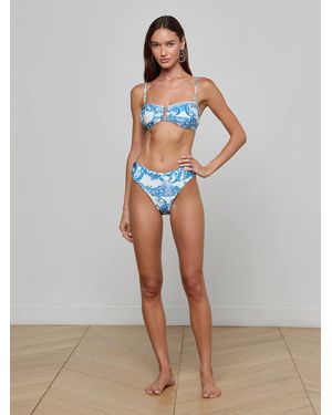 L'Agence Bas De Bikini Brésilien Gianna, Bleu Baroque - Multicolore